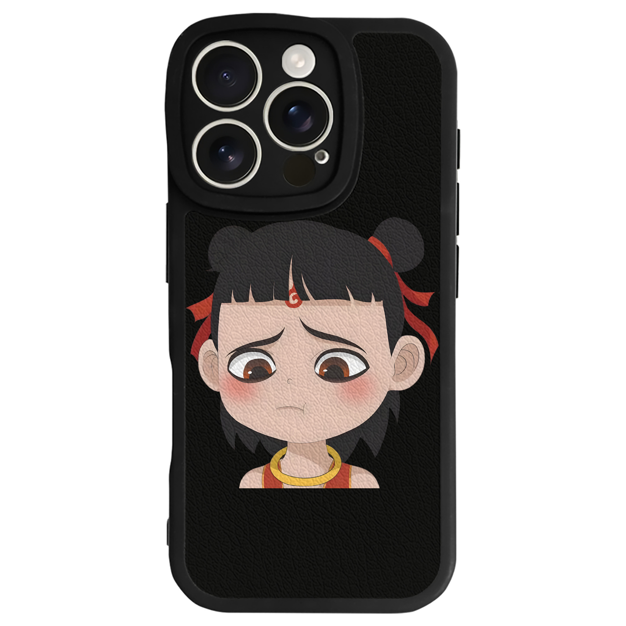 （画像用） Ne Zha 2 ナタ 魔童の大暴れ 【iPhone 16シリーズ対応】シリコンスマホケース（レザー調） 材質：シリコン